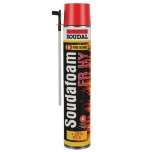 Soudal 750 ml Pink Soudafoam FR HY Hand Expanding Foam, 536 (Pack of 24 Pcs) | Pack of 24