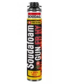 Soudal 750 ml Pink Soudafoam Gun FR HY 1K PU Foam, 532 (Pack of 24 Pcs) | Pack of 24