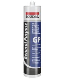 Soudal GP silicone sealant white 260ml
