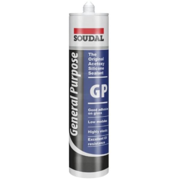 Soudal GP silicone sealant white 260ml
