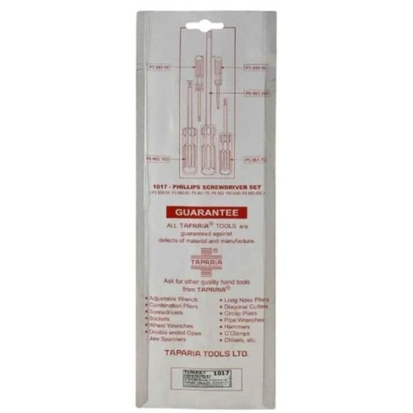 Taparia 1014 Screwdriver Kit 7 Piece Blister Pack Pack of 5