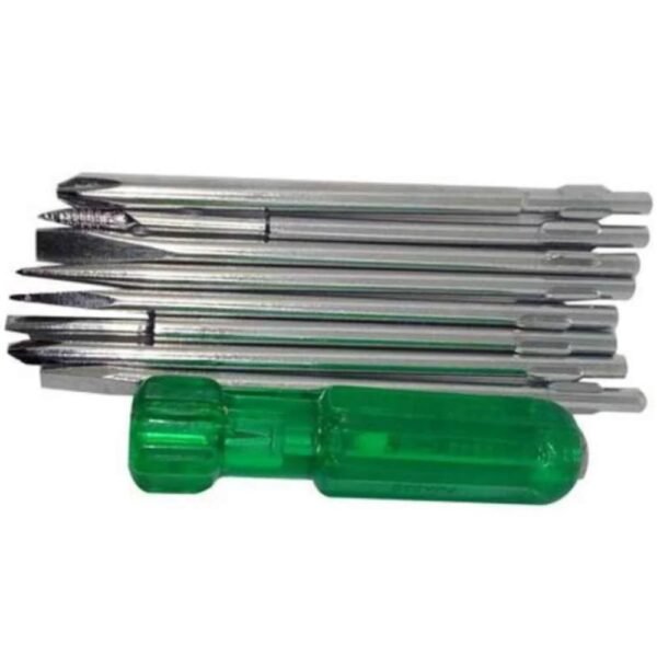 Taparia 831 Screwdriver Set with 8 Blades Neon Bulb
