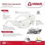 venus-e-603-chc-af-clear-vision-lens-polycarbonate-lens-over-spectacle-otg-eye-protection-goggles-with-anti-fog-uv-protection