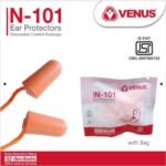 venus-n-101-32db-pu-orange-coloured-single-use-noise-attenuation-cord-attached-hearing-protection-earplug-12061130