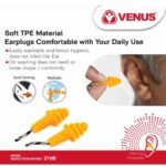 venus-n-303-27db-pvc-material-orange-coloured-washable-and-re-usable-noise-attenuation-earplugs-2610