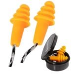 Venus N-303 27dB PVC Orange Washable Re-usable Noise Attenuation Earplugs Pack of 10