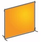 Westward J4041 4x6ft Yellow Orange Welding Screen