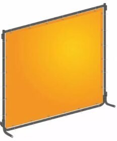 Westward J4041 4x6ft Yellow Orange Welding Screen