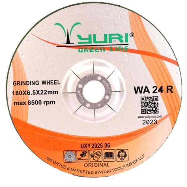 Yuri WA24 Greenline Professional 4 Inch Grinding Wheel 100x6x16mm Pack of 15